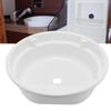 Раковина-чаша для ванной комнаты RV 430x140мм Круглая Белая для мытья рук Акриловая Большая вместимость для автодома, каравана