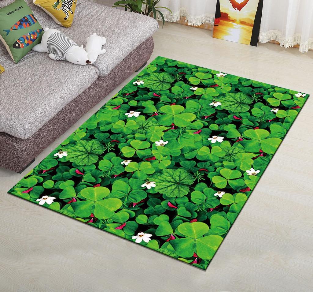 Living Room Carpet Bedroom Bedside Carpet Simple Floor Mat Foot Mat and Machine Washable Entrance Mat