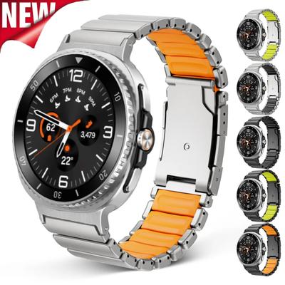 Титановый ремешок для Samsung Galaxy Watch 8 44 мм 40 мм 8 Classic 46 мм Браслет Металлический деловой ремешок для Galaxy Watch Ultra 2025