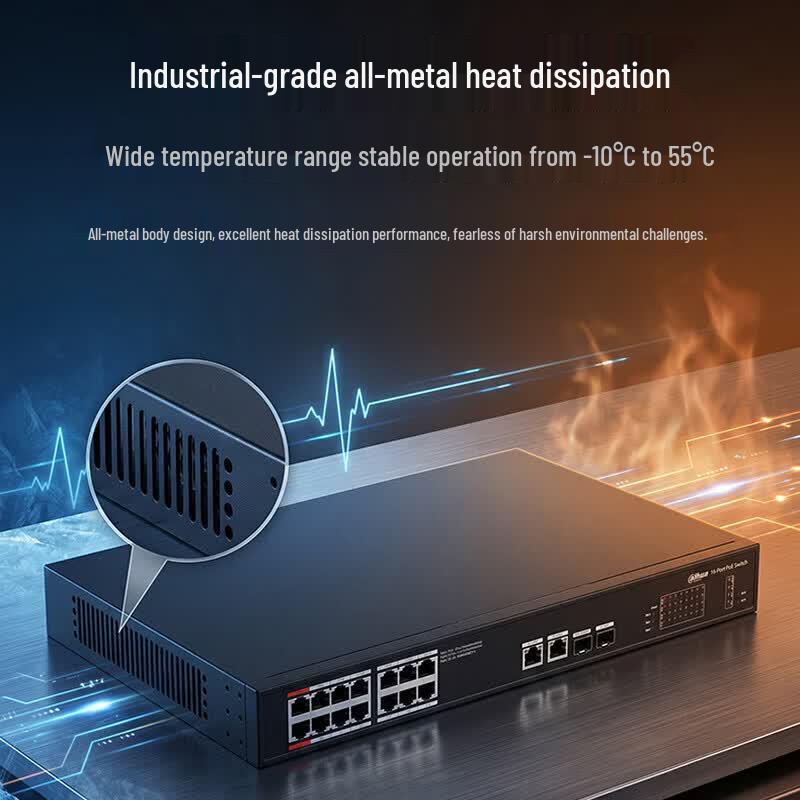Dahua 8-Port PoE Cloud-Managed Ethernet Switch