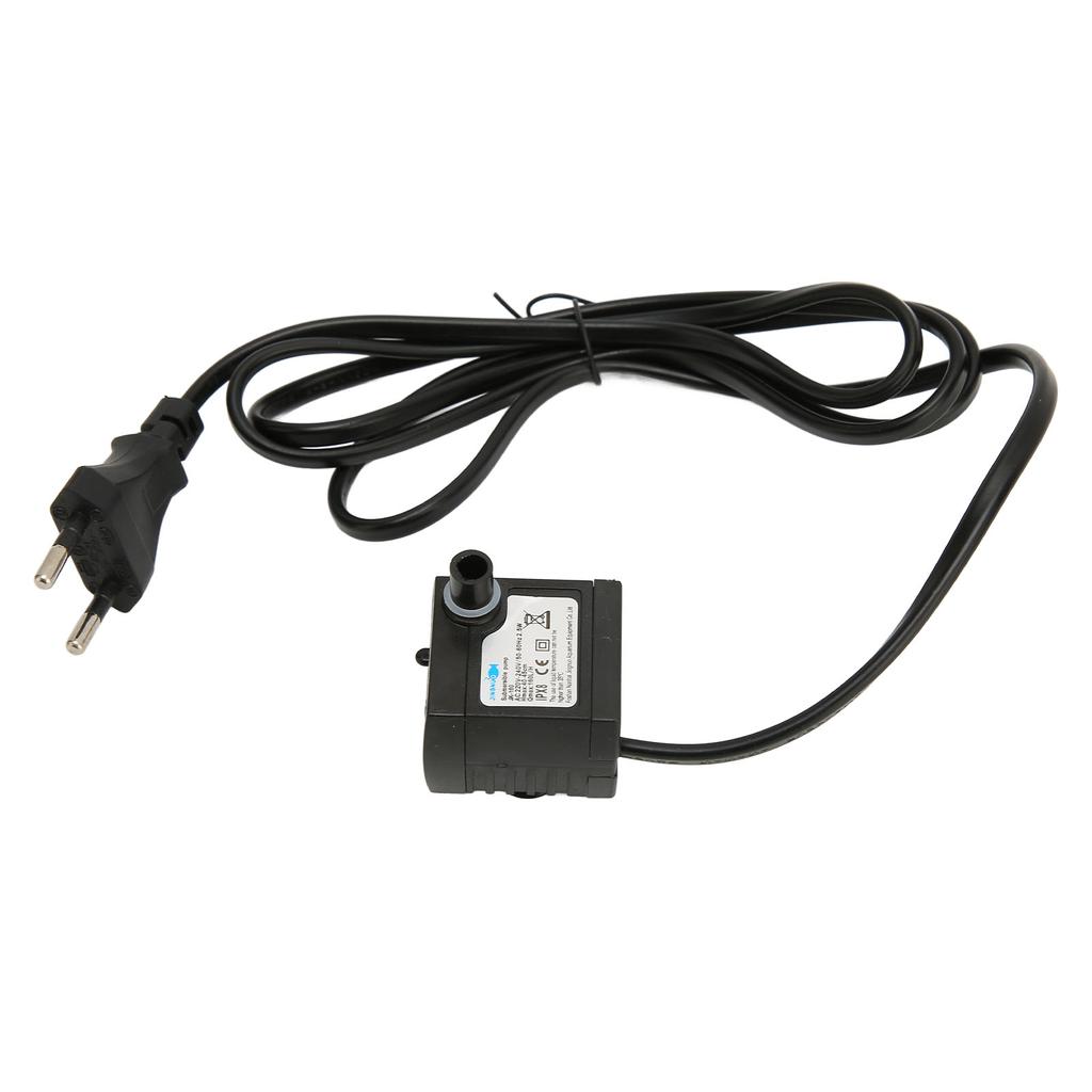  Погружной водяной насос регулируемый тихий IPX8 водонепроницаемый фонтанный насос с присоской для аквариума EU Plug 220‑240 В