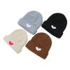 Autumn and Winter Hats for Women, Korean Version of Versatile Pullover Wool Hat, Winter Warm and Cold-proof Headgear, Love Knitted Hats for Men