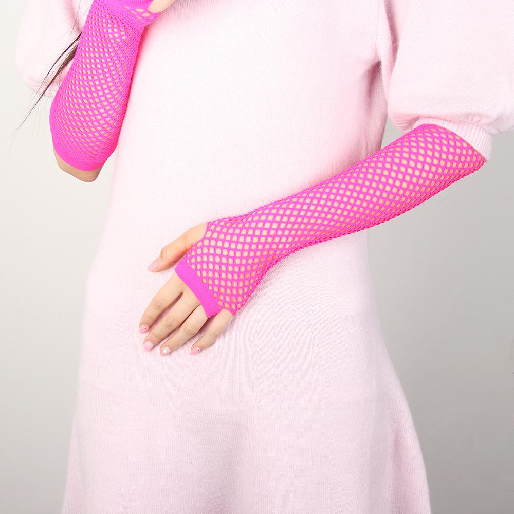 Женские сексуальные панк сетчатые перчатки варежки варежки без пальцев