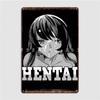 Funny Waifu Saying Otaku Metal Sign Club Home Custom Wall Decor Wall Tin Sign Poster