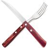 Tramontina Pollywood Steak Knife Table Fork Red Dishwasher Safe Made In Brazil TRAMONTINA 21100/475 21102/470