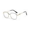 Glasses Saddle Nose Pad Square Metal Flat Glasses Men'S Glasses Simple Plain Glasses Women