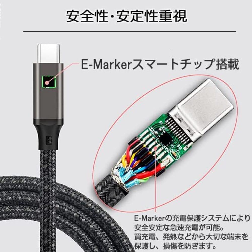 MUTECT USB PD C к нейлону Совместимый с iPhone MacBook Galaxy и другими устройствами Кабель Type-C, Совместимый, Сверхбыстрая зарядка 100 Вт/5 А, C, Плетеный,