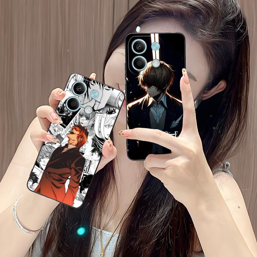 Чехол для мобильного телефона Death Note Kira Light для POCO M7 M6 M5 M4 M3 X7 X6 X5 X4 X3 Pro GT 5G Цветной Печатный Чехол Чехол Роскошный