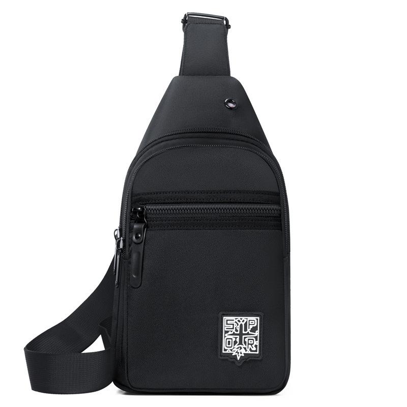 Мужская нагрудная сумка высококлассная большая вместимость на плечо спортивная и повседневная универсальная трендовая нагрудная сумка-мессенджер