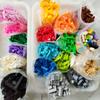 Building Blocks Hybrid Particles520g Bulk 17Colours DIY Toys for Children Free Base Plate Jigsaw Puzzle