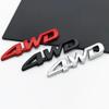 3d Metal 4WD Logo Rear Boot Trunk Badge Emblem Tailgate Car Sticker Decals for Toyota RAV4 Accessories