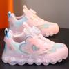 Summer New Mesh Hollow Breathable Rotation Buckle Girl Sports Casual Shoes Child Shoes Children's Sports Shoes