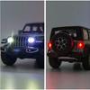 1/22 Масштаб Wrangler, литая под давлением внедорожная модель автомобиля, игрушечная модель автомобиля, 7 открытых дверей, выдвижной игрушечный автомобиль со звуком и светом для детей, коллекция подарков для мальчиков и девочек