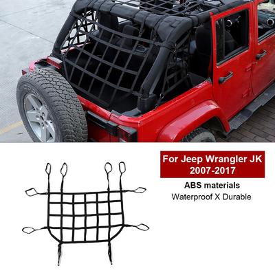 Сетчатая сетка в багажник для Jeep Wrangler JK JKU 2007-2017 1 шт., черная