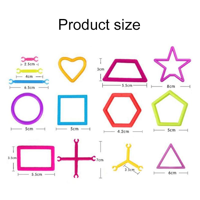 65~240 шт. Детские DIY строительные блоки палочки игрушки с сумкой для хранения дети раннее обучение интеллект палочки игрушка для творчества TMZ