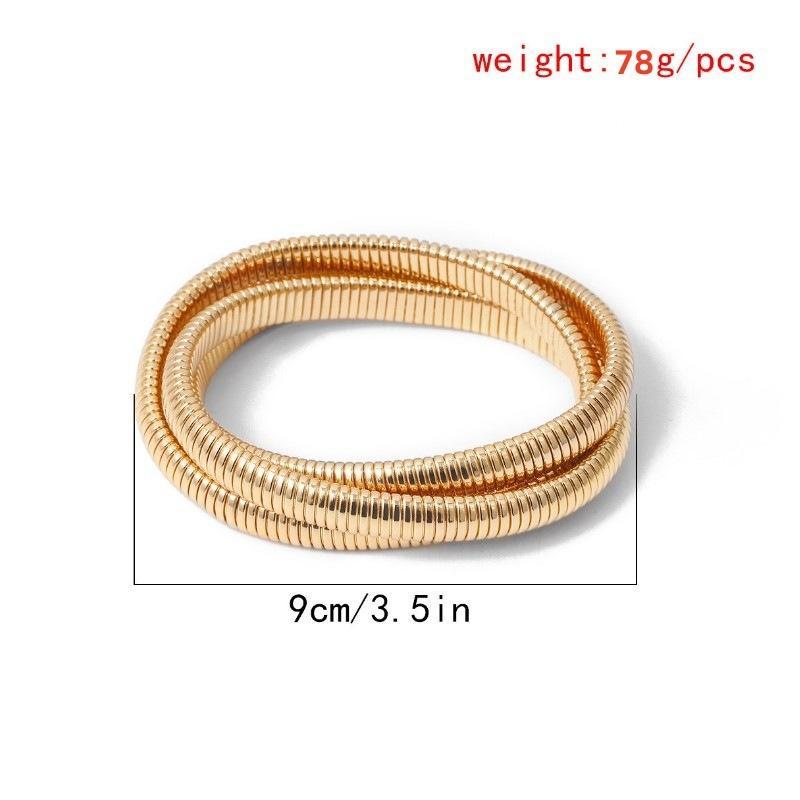 Утрированный и универсальный трехслойный браслет в стиле панк для женских украшений. Креативный и персонализированный браслет. Браслет-цепочка с перекрестными слоями.