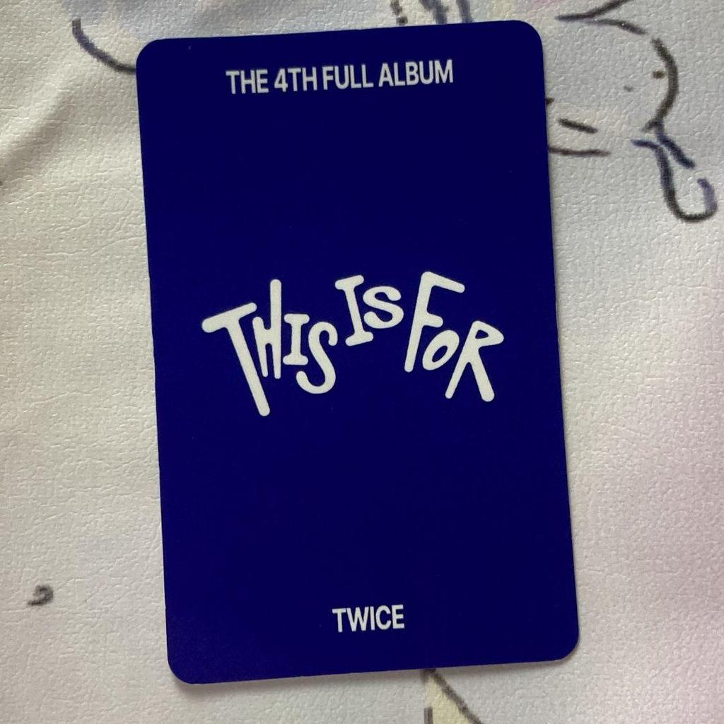 [USED] Twice This Is For Tzuyu 7/13 Popular Songs Sanok Trading Card
