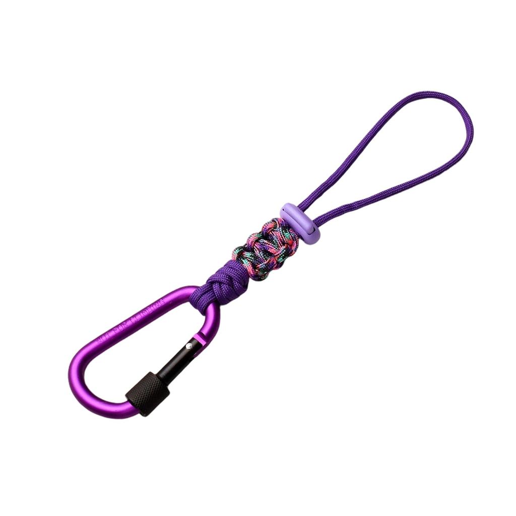 Multifunctional Outdoor Camping Accessory, Rope Keychain with -Loss Strap and Water Bottle Hook Hiking
