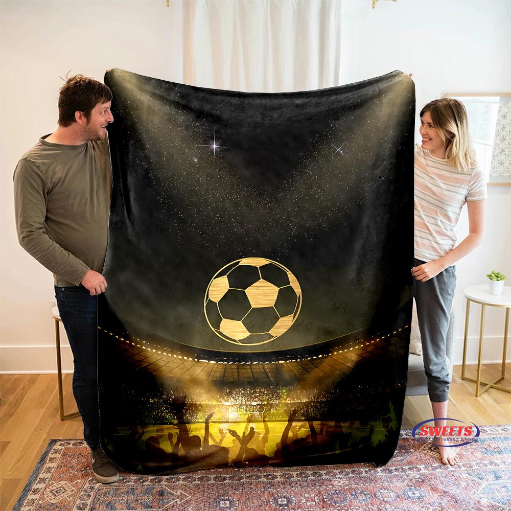 3D Новое поступление Фланелевое одеяло на футбольную спортивную тему для кровати, спальни, дивана, пикника, плед для укрывания, для отдыха на открытом воздухе, для сна
