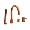 AquaElegance 4-hole copper brass bathtub faucet