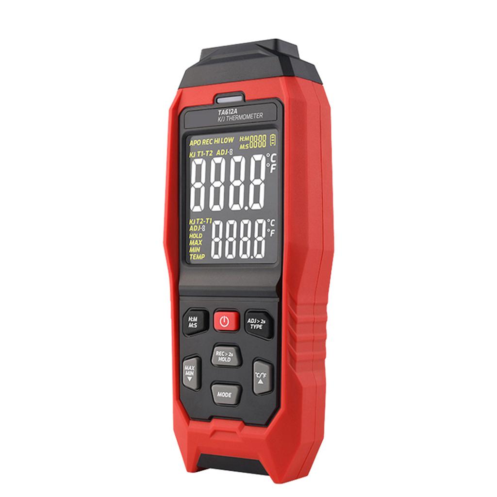 TASI TA612C 4-канальный термометр-термопара типа K/J -200~1372/ -328~2501 градусов Фаренгейта Ручной цифровой ЖК-измеритель температуры 5000 групп