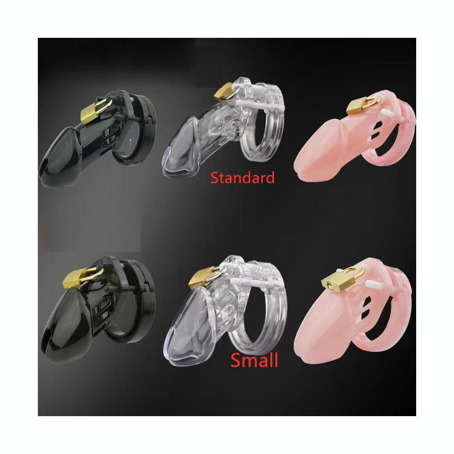 Male Chastity Cage Device Small Standard Cock Cage With Rings Erotics Urethral Brass Lock Locking