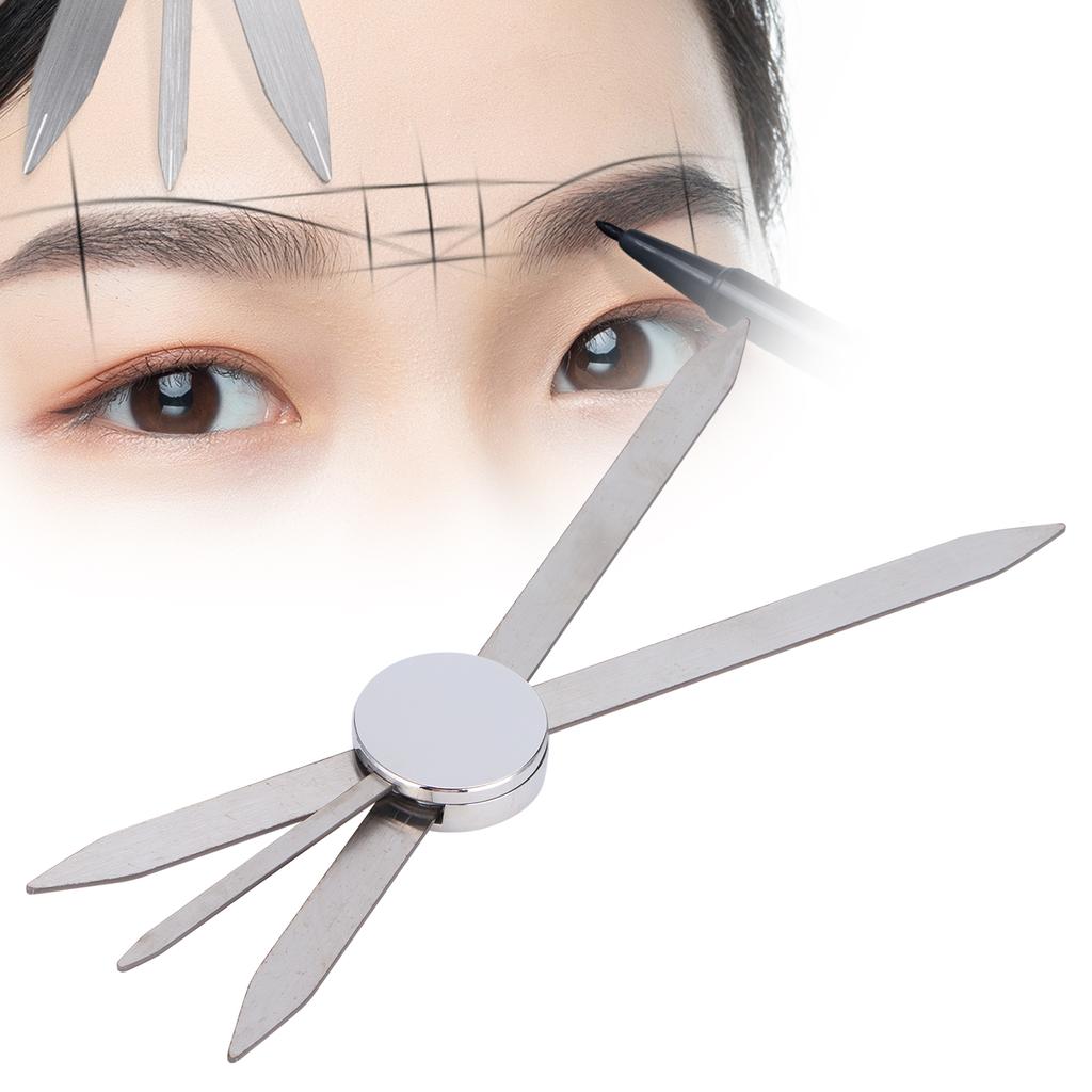 Eyebrow Golden Ratio Ruler Stainless Steel Microblading Eyebrow Makeup Tattoo Measuring Tool