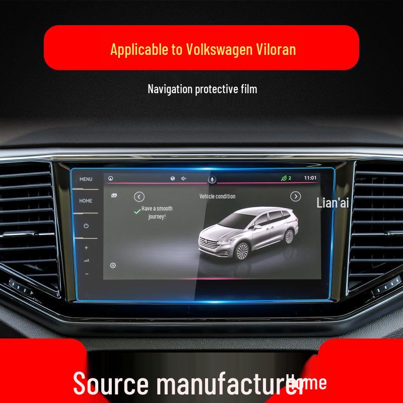 Volkswagen Viloran Navigation Tempered Film Screen Protector for Center Console Instrument Panel