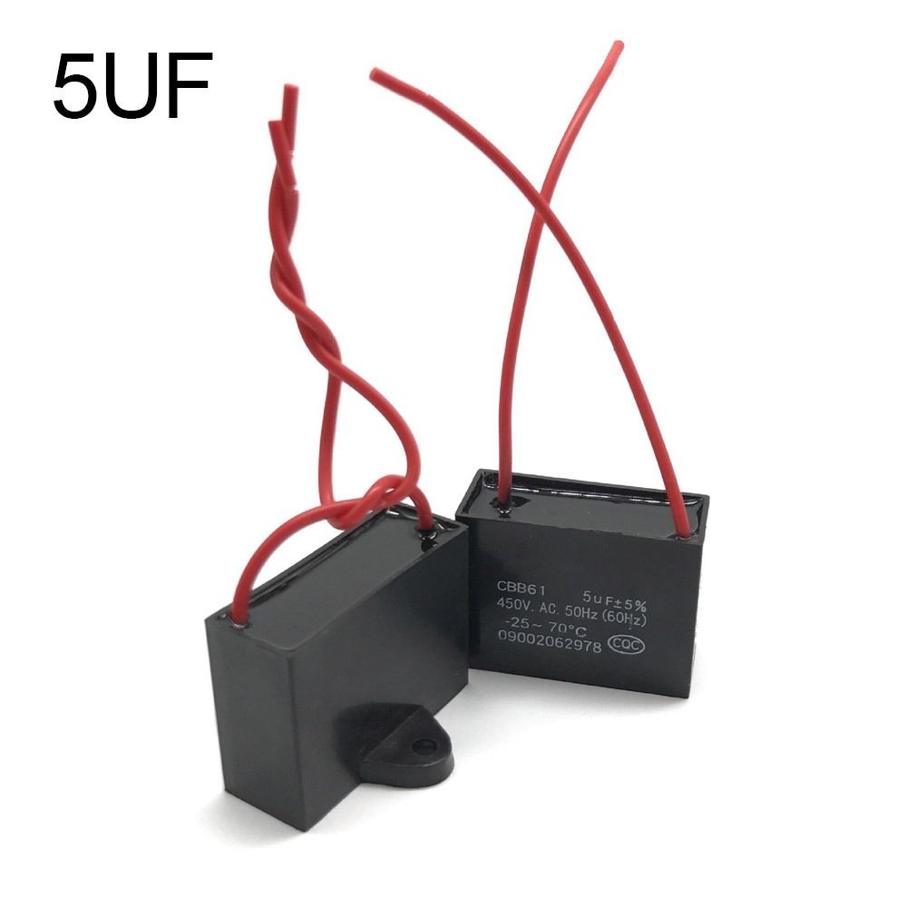 1/1.2/1.5/2/2.5/3/3.5/4/5/6UF Пусковой конденсатор CBB61 Конденсатор вентилятора Прочный конденсатор