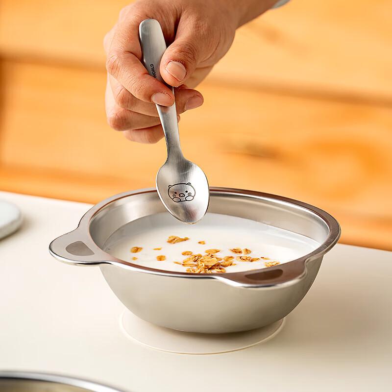 Набор детских тарелок для кормления Panda из нержавеющей стали 316