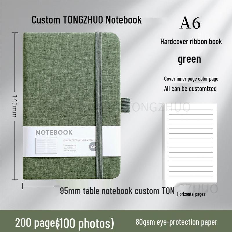 Высококачественный блокнот A5 с индивидуальным дизайном и резинкой для бизнеса и офиса