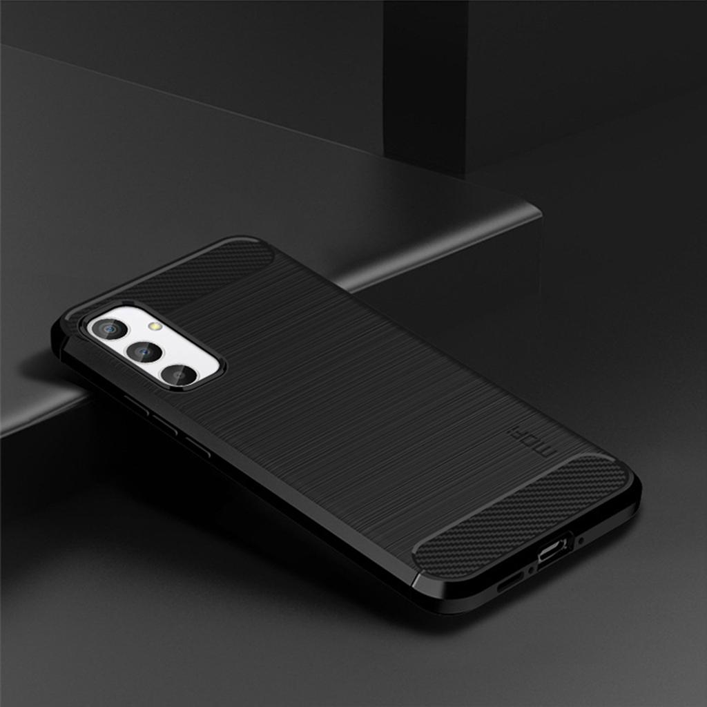MOFI JK TPU Series-1 for Samsung Galaxy A34 5G Anti-fall Phone Case Carbon Fiber Brushed Protective TPU Phone Back Cover