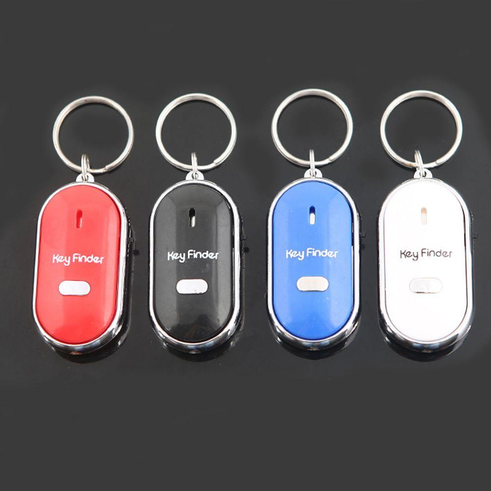 Smart Locator Whistle Anti-Lost Keychain Tracker LED Key Finder Sound Control