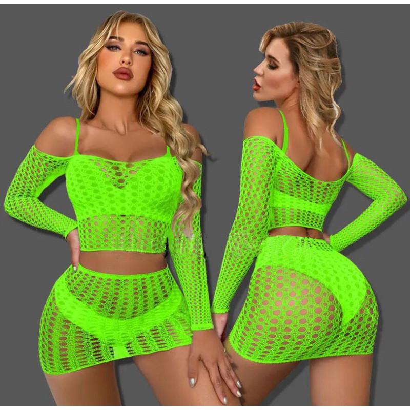 Сексуальное нижнее белье без вырезов в сеточку, женское нижнее белье с открытой промежностью, эротическое платье, боди, экзотические платья Babydolls