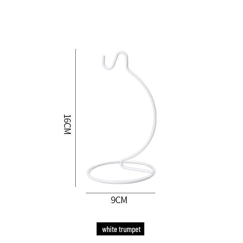 Micro Landscape Glass Hanging Bottle with Iron Hook and Rack for Ecological Plant Display