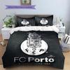 Futebol Clube do Porto Pattern Bedding Quilt Set  Home Decoration  Gift (1 * duvet cover + 2 * pillowcase  without core)