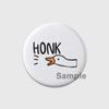 32/44/58mm Cartoon Honk White Goose Brooches Pins Cute Animal Duck Round Badges Clothes Lapel Pin Fashion Jewelry Gift Accessory