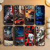 Крутой чехол для телефона автомобиля для Samsung S26, S25, S24, S23, S22, S30, S21, Ultra, Plus, FE 5G Черный Мягкий чехол