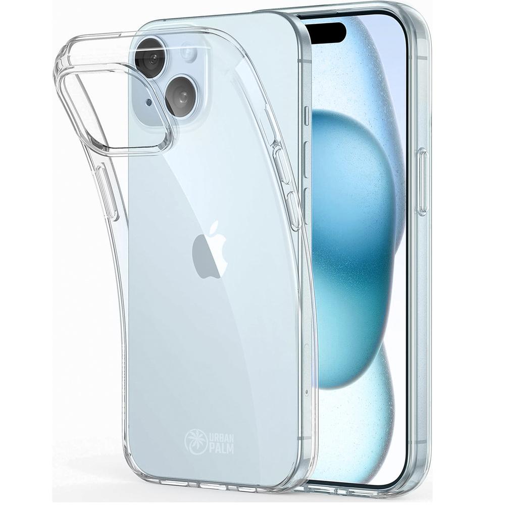 UrbanPalm iPhone 15 Case, Silicone, Transparent