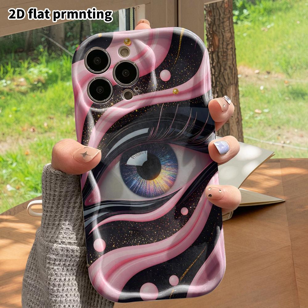 Phone Case: 2D flat, suitable for iPhone 18, 17, 16, 15, 14, 13, 12 Pro protective case, phone decoration, trendy cool fluid style, perfect holiday gi