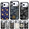 Забавный чехол для телефона с принтом лица Солнца и Луны для iPhone 17 16 15 14 13 Pro Max Задняя крышка для 12 11 Pro Coque