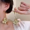 Exquisite High-End Flower Metal Earrings: Trendy, Versatile, Luxury Jewelry for Women
