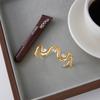 Yori Shiny Cubic Zirconia Wavy Open Bracelet Bangle 18K Gold PVD Plated Fashion Statement High Quality Jewelry Waterproof