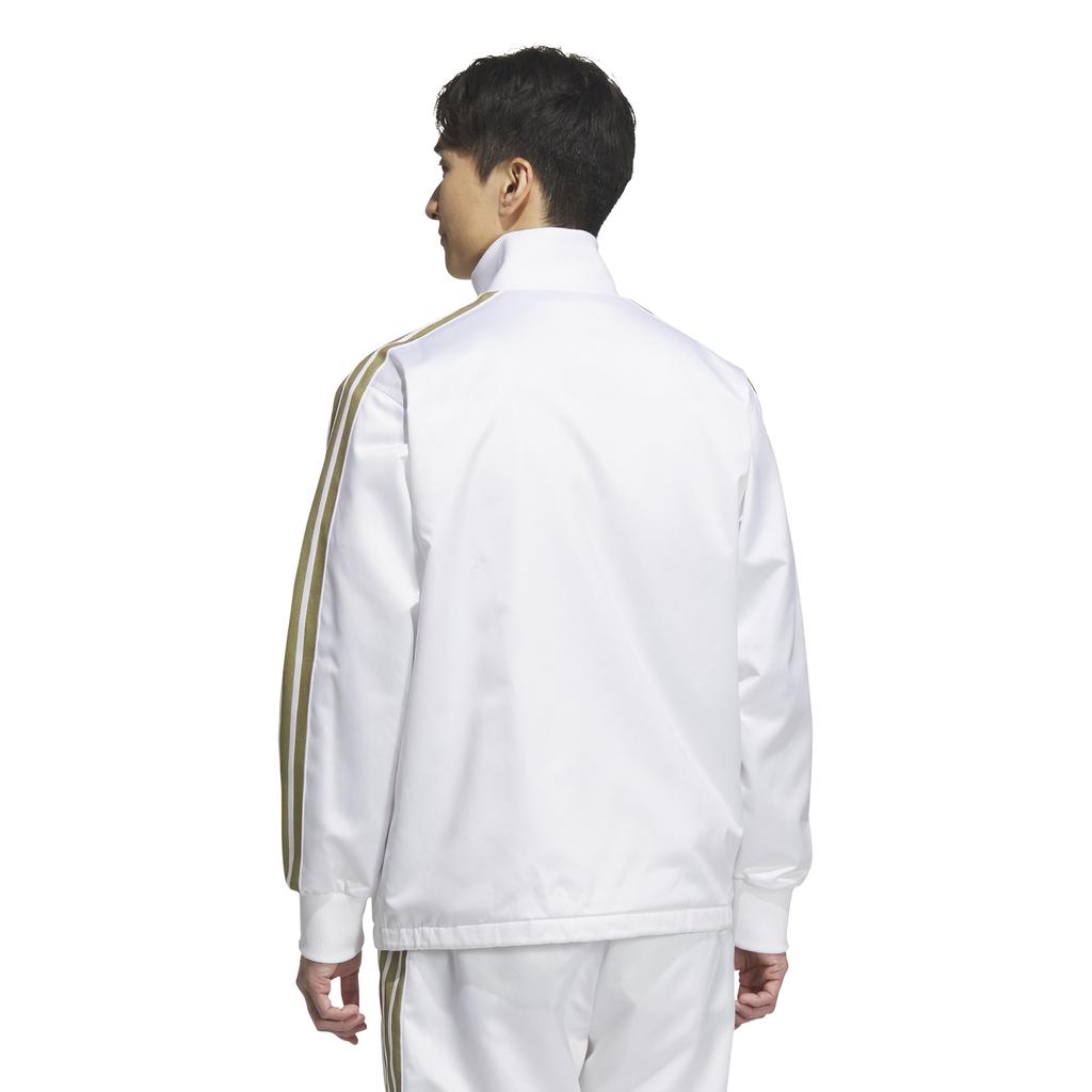 Adidas Soft Ground Wind Metallic Размер L Куртка, Мужская TI377, Белый/Золотой (KA1249),
