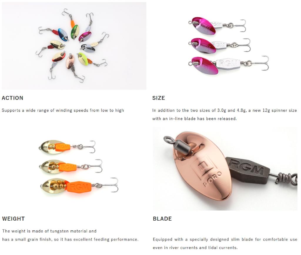 Jackall RGM Roro 12 Grams Spinner Sinking Lure Neon (2077)