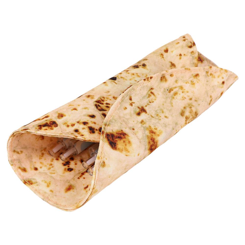 Bag School Goods Stationery Pancake Shape Pencil Cases Pancake Pencil Cases Pen Bag Pencil Box