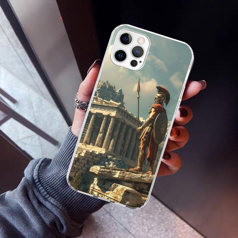 Roman Colosseum Phone Case For iPhone 17 Air 11 13 Mini 14 15 Plus 16 12 Pro Max 16E SE 7 8 Pattern Soft TPU Back Cover 13 12 M