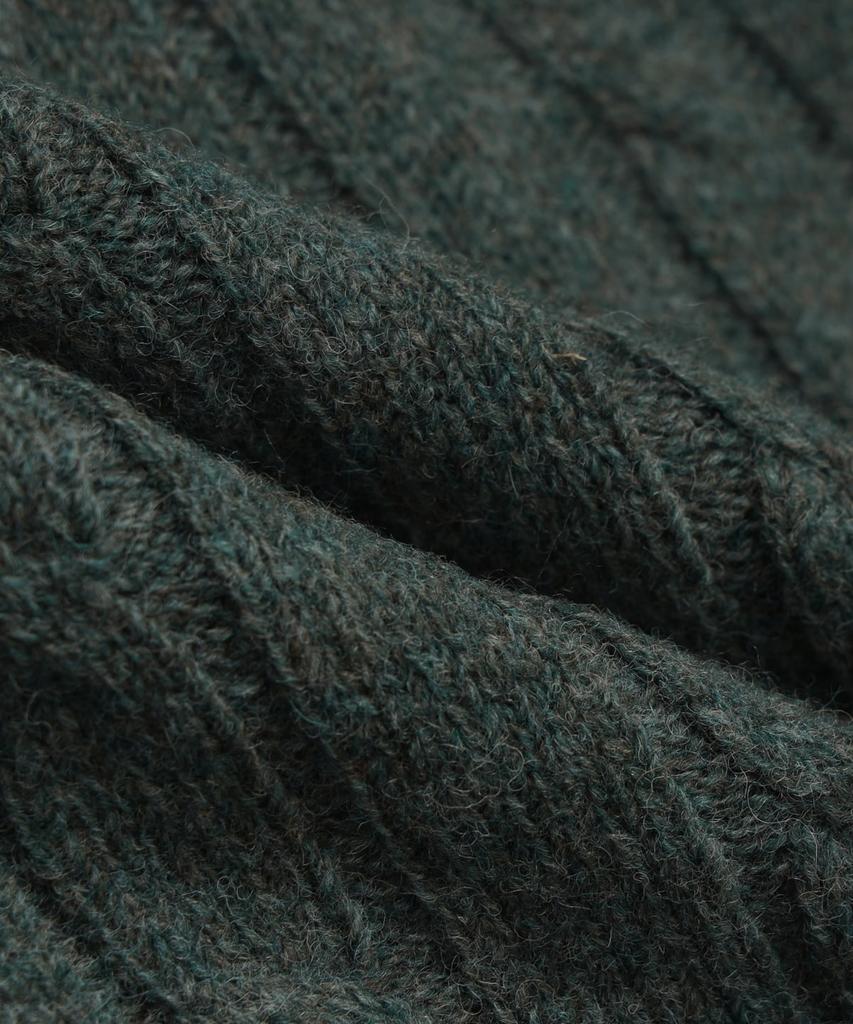 Brooks Brothers Wool Cable Pattern Vest (Green) (Bbwvmmf401)