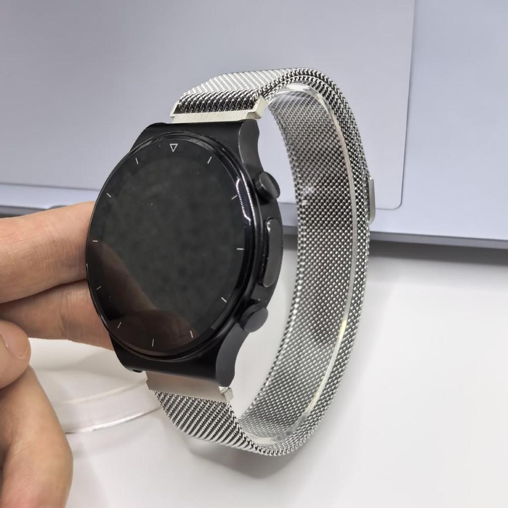 Металлический Миланский Магнитный Ремешок для Huawei GT6/GT5/GT4 и Samsung Watch5 Pro
