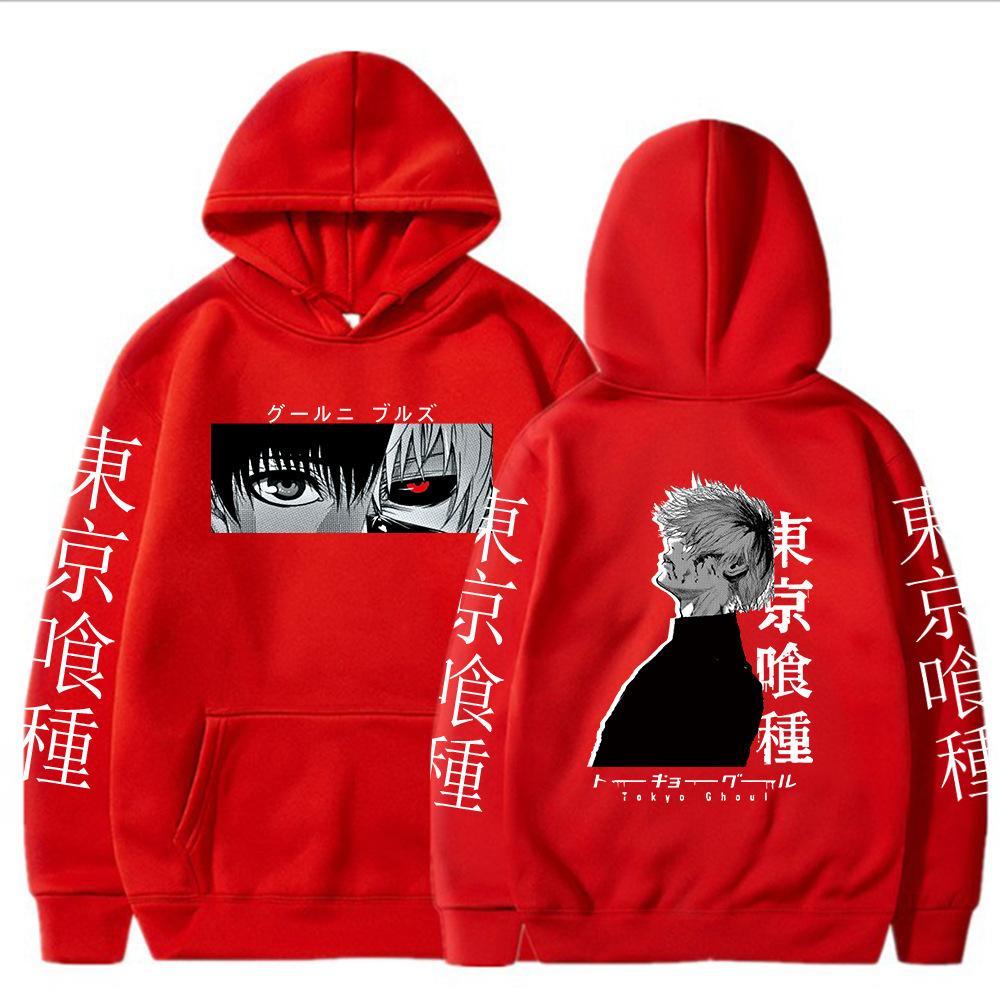 Японская Анимация Кен Канеки Худи Мужская Мода Толстовки с Длинным Рукавом Женская Повседневная Уличная Одежда Харадзюку Судадерас